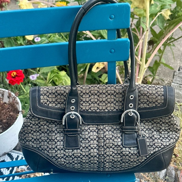 Vintage Coach Signature Soho Satchel Handbag - Picture 1 of 4